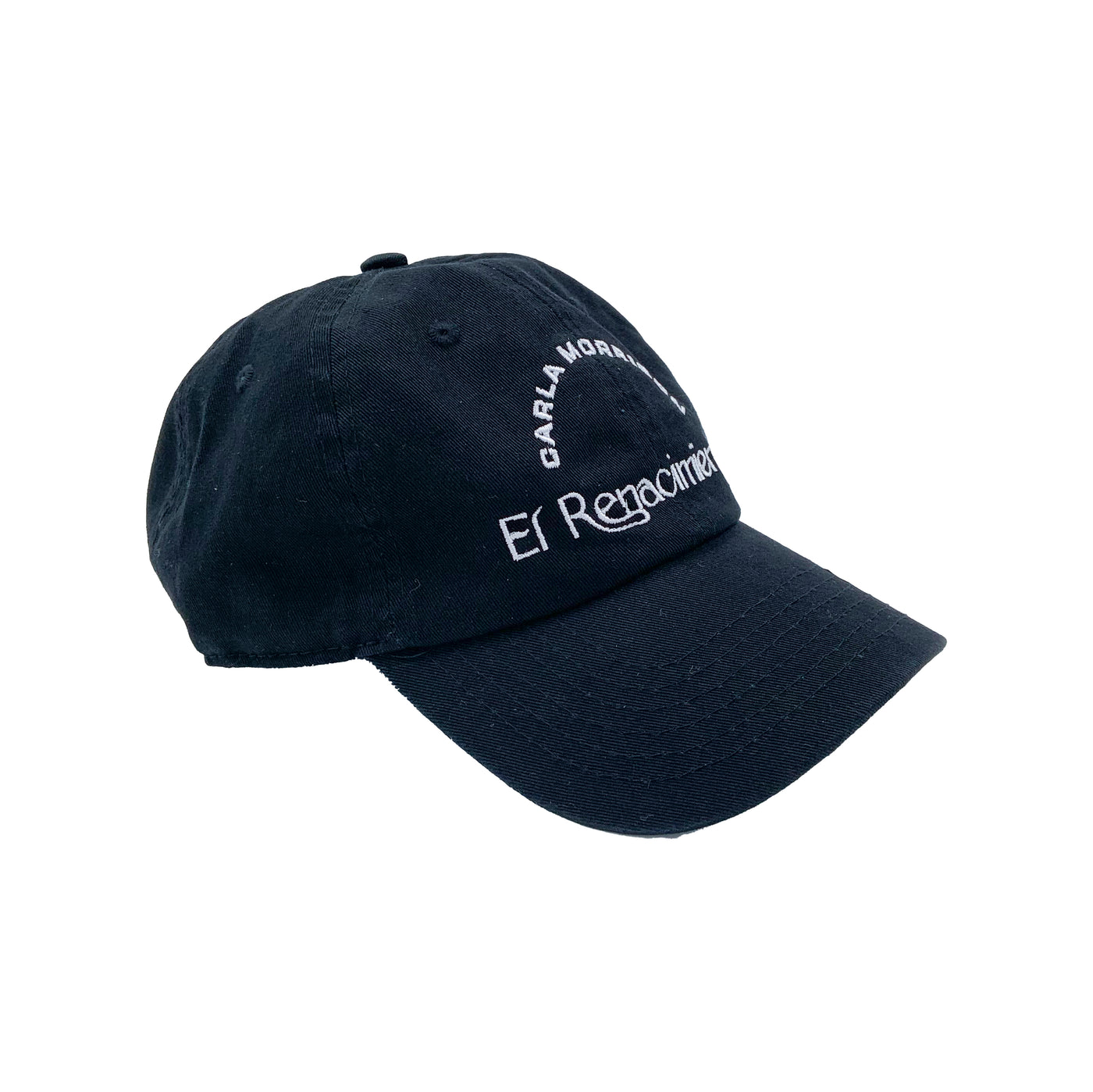 Black hat with Carla Morrison logo